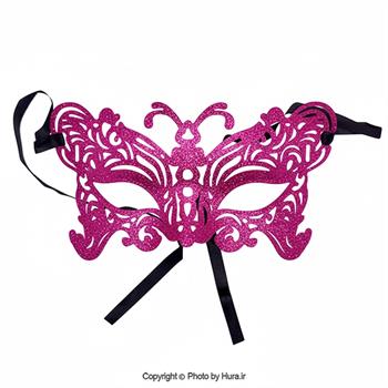 نقاب بالماسکه سرخابی نیم چهره اکلیلی مدل 2