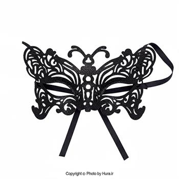 نقاب بالماسکه مشکی نیم چهره اکلیلی مدل 2