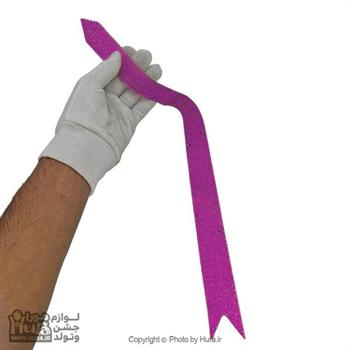 پاپیون اکلیلی سرخابی 47x3 سانت 10 عددی