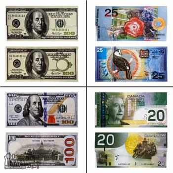پاکت پول دلار و پول 100 عددی