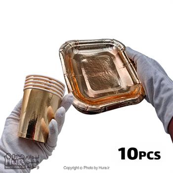 پیشدستی لیوان مسی متالایز 10عددی