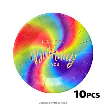 پیشدستی گرد رنگین کمان طاکوب 10 عددی