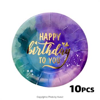 پیشدستی گرد سبز و بنفش طاکوب 10 عددی
