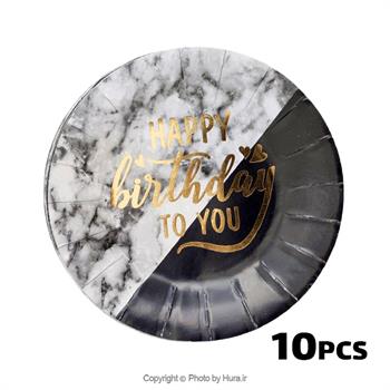 پیشدستی گرد سفید مشکی طاکوب 10 عددی
