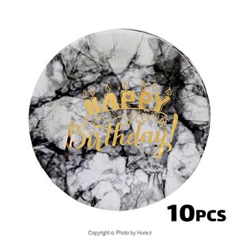 پیشدستی گرد طوسی ماربل طاکوب 10 عددی