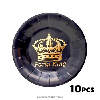 پیشدستی گرد مشکی تاج طاکوب 10 عددی