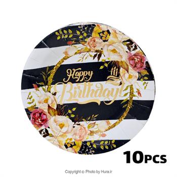 پیشدستی گرد گلدار طاکوب 10 عددی