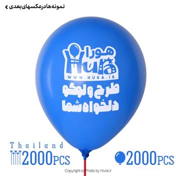 چاپ تبلیغاتی روی بادکنک تایلندی با نی وگیره 2هزار عددی
