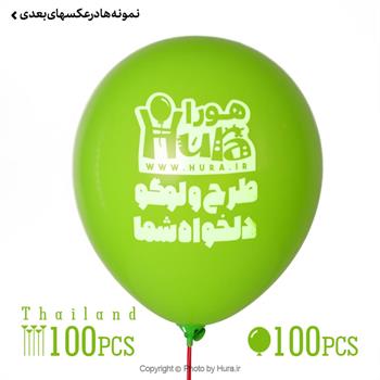 چاپ تبلیغاتی روی بادکنک تایلندی با نی وگیره  100عددی