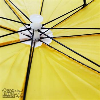 کلاه چتری قطر 50 سانت زرد