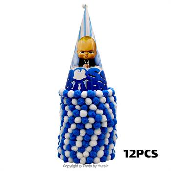 کلاه بوقی متوسط توپکی بچه رئیس 12 عددی