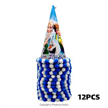 کلاه بوقی متوسط توپکی فروزن 12 عددی