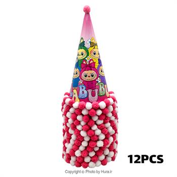 کلاه بوقی متوسط توپکی لبوبو 12 عددی