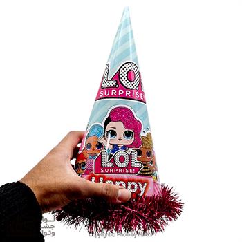 کلاه بوقی متوسط زری دار مدل 3 چند طرح 30 عددی