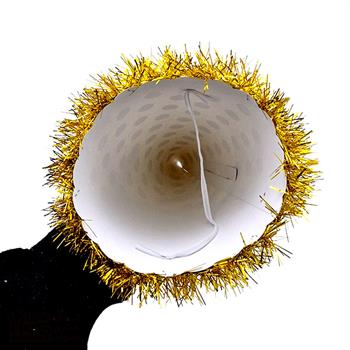 کلاه بوقی متوسط سفید مشکی طلاکوب 30 عددی