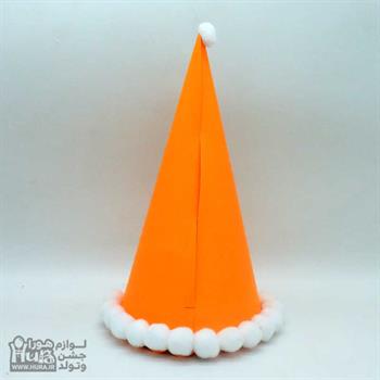 کلاه بوقی متوسط فسفری توپ توپی نارنجی
