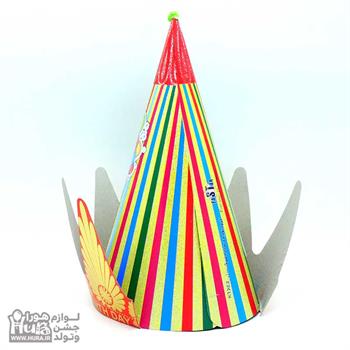 کلاه پادشاه متوسط طلاکوب قرمز مدل 6