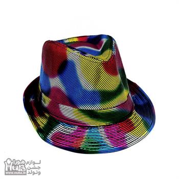کلاه پارچه ای شاپو هفت رنگ لیزری کبریتی ط 7