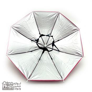 کلاه چتری بنفش پشت نقره ای قطر50سانت