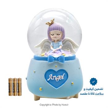 گوی موزیکال پمپی فرشته تاج دار ANGEL آبی