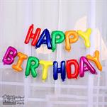 بادکنک فویلی  HAPPY BIRTHDAYچند رنگ