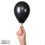 بسته استند و بادکنک لاتکس و فویلی کیکی سفید صورتی 7 شاخه