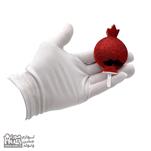 شمع انار برجسته اکلیلی قرمز تم شب یلدا 2عددی
