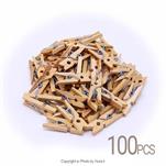 گیره چوبی 3.5سانتی ساده 100عددی