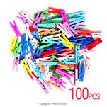 گیره چوبی 3.5سانتی چندرنگ 100عددی